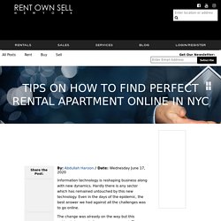Tips on How to Find Perfect Rental Apartment Online in NYC