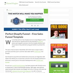 Perfect Shopify Funnel - Free Sales Funnel Template - Funnel Engine Blog