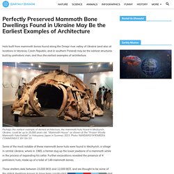 Perfectly Preserved Mammoth Bone Dwellings Found in Ukraine May Be the Earliest Examples of Architecture - Earthly Mission
