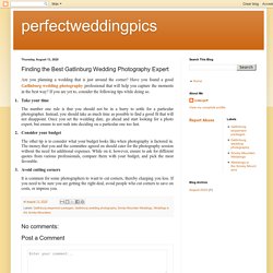 Finding the Best Gatlinburg Wedding Photography Expert
