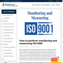 How to perform monitoring and measuring ISO 9001