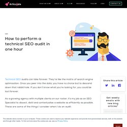 How to perform a technical SEO audit in one hour