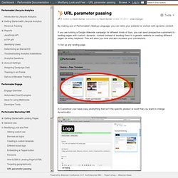 URL parameter passing - Performable Documentation - HubSpot Performable Documentation