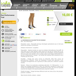 X-socks Run Performance Trail - Accessoires running Chaussettes X-socks Run Performance Trail