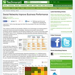 Social Networks Improve Business Performance - Technorati Advertising