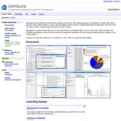 slimtune - A free profiling and performance tuning tool for .NET applications