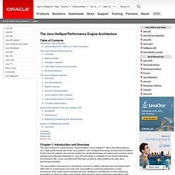 The Java HotSpot Performance Engine Architecture