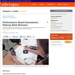Performance-Based Assessment: Making Math Relevant