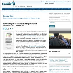 Energy: Strategies, Policy & Best Practices for the Northwest