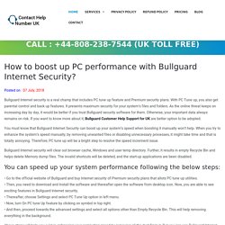 How to boost up PC performance with Bullguard Internet Security?