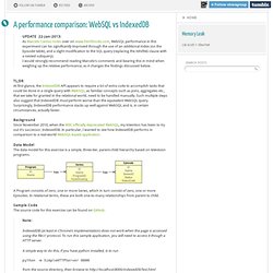 A performance comparison: WebSQL vs IndexedDB