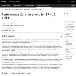 Performance Considerations for EF5
