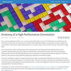 Anatomy of a High-Performance Convolution