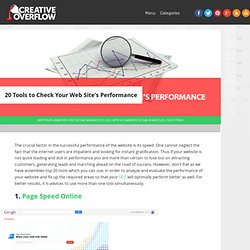 20 Tools to Check Your Web Site's Performance