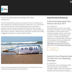 Top Tips for Optimizing Email Campaign Performance - databasemarketing