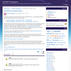 ASP.NET and Performance - ASP.NET Debugging