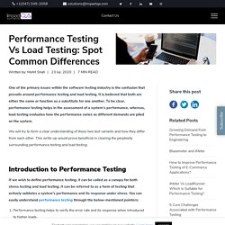 Performance Testing Vs Load Testing: Spot Common Differences - ImpactQA