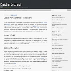 Grails Performance Framework - Christian Oestreich