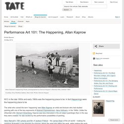 Performance Art 101: The Happening, Allan Kaprow
