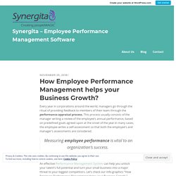 How Employee Performance Management helps your Business Growth? – Synergita – Employee Performance Management Software