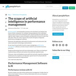 Blog - Scope of AI in performance management