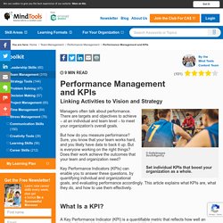 Performance Management and KPIs