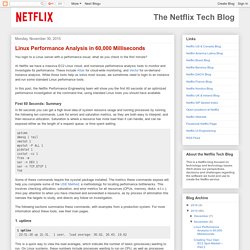 Linux Performance Analysis in 60,000 Milliseconds