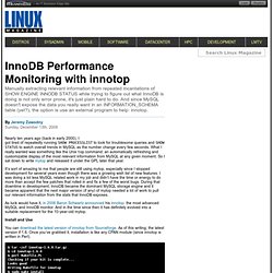 InnoDB Performance Monitoring with innotop