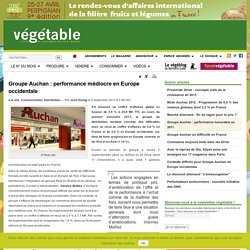 Groupe Auchan : performance médiocre en Europe occidentale