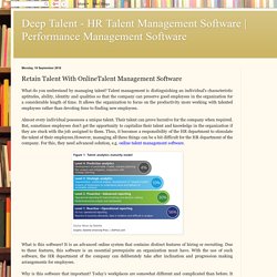 Performance Management Software: Retain Talent With OnlineTalent Management Software