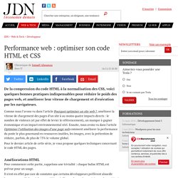 25/02/14 - Performance web : optimiser son code HTML et CSS