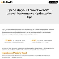 Speed Up your Laravel Website - Laravel Performance Optimization Tips