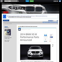 2014 BMW X5 M Performance Parts Announced