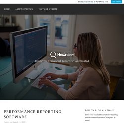 Performance Reporting Software