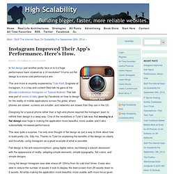 Instagram Improved their App's Performance. Here's How.