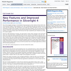 MSDN Magazine: CLR Inside Out - New Features and Improved Performance in Silverlight 4