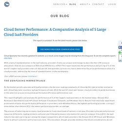 Cloud Server Performance: A Comparative Analysis of 5 Large Cloud IaaS Providers