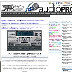 ProSounds - PS-1 Performance Synthesizer v1.2 VSTi DYNAMiCS