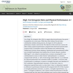 High-Fat Ketogenic Diets and Physical Performance: A Systematic Review