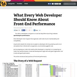 What Every Web Developer Should Know About Front-End Performance