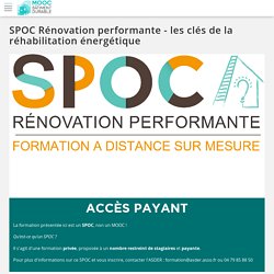 SPOC Rénovation performante - les clés de la réhabilitation énergétique