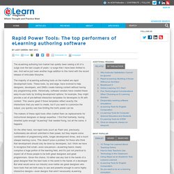 Rapid Power Tools: The top performers of eLearning authoring software