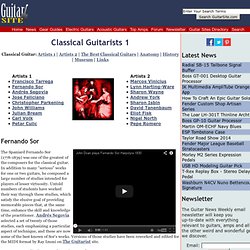 Classical Guitar: Artists & Performers - 1000 Great Guitar Sites on the Web