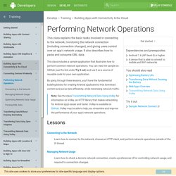 Performing Network Operations
