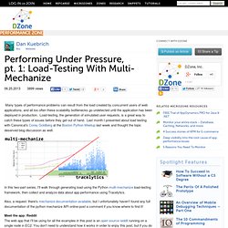 Performing Under Pressure, pt. 1: Load-Testing With Multi-Mechanize