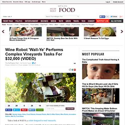 Wine Robot 'Wall-Ye' Performs Complex Vineyards Tasks For $32,000