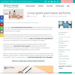 Curso gratis para hacer perfume: aprende a elaborarlos facilmente