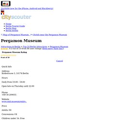 Pergamon Museum, Berlin City Guide