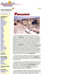 Pergamum - Kusadasi Guide - Historical Places