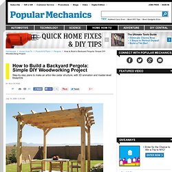 How to Build a Backyard Pergola: Simple DIY Woodworking Project